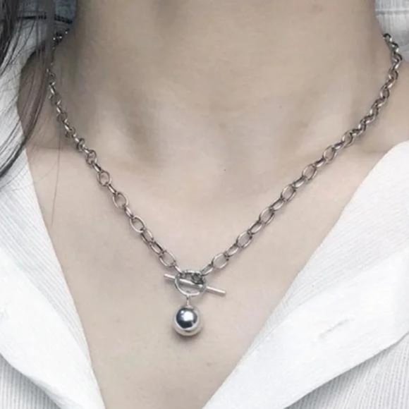 20” NEW 925 STERLING SILVER ROUND BEAD NECKLACE - Picture 1 of 6